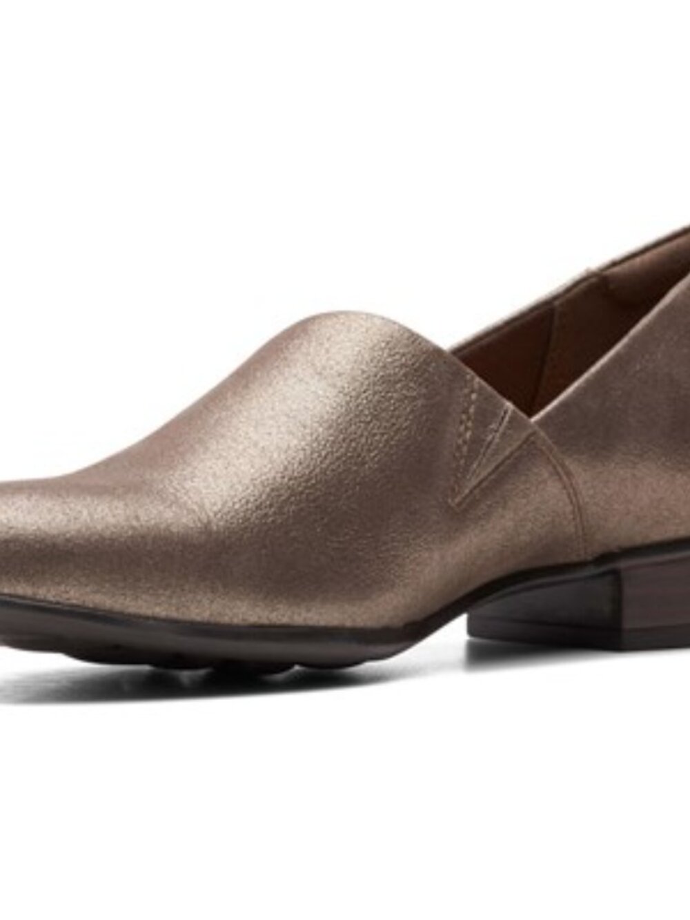 Clarks - Womens Juliet Palm Shoes, size 10 Wide US womens, color gold/metallic